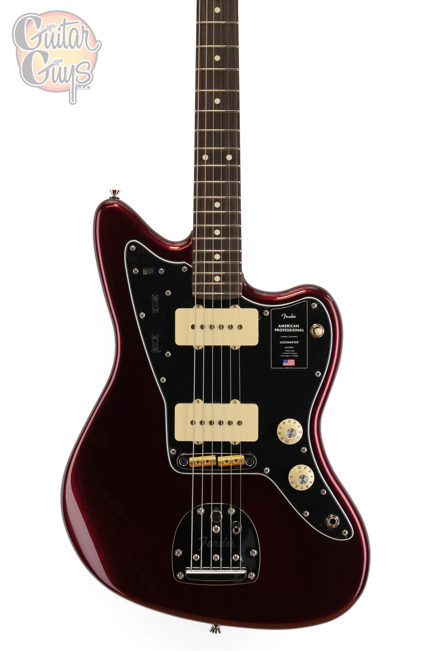 Fender American Professional Jazzmaster Oxblood - Guitar Guys