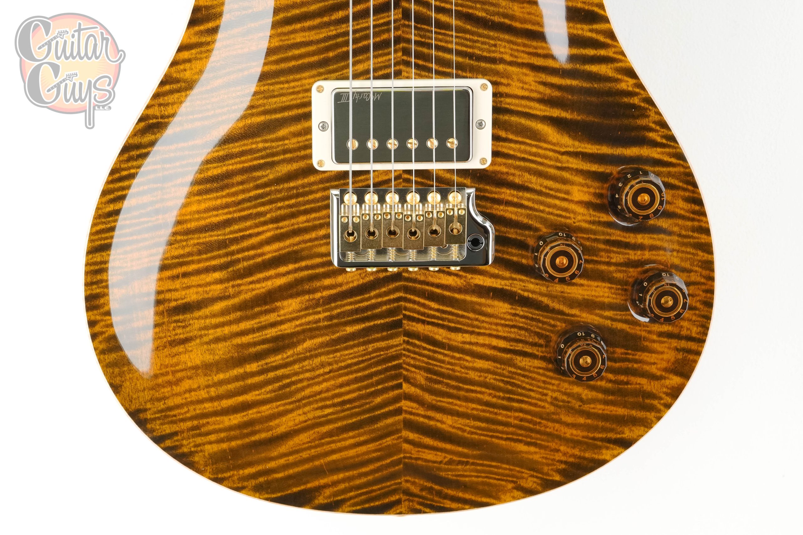 PRS Wood Library McCarty 594 Tremolo Pink Heart Tiger Eye - Image 3