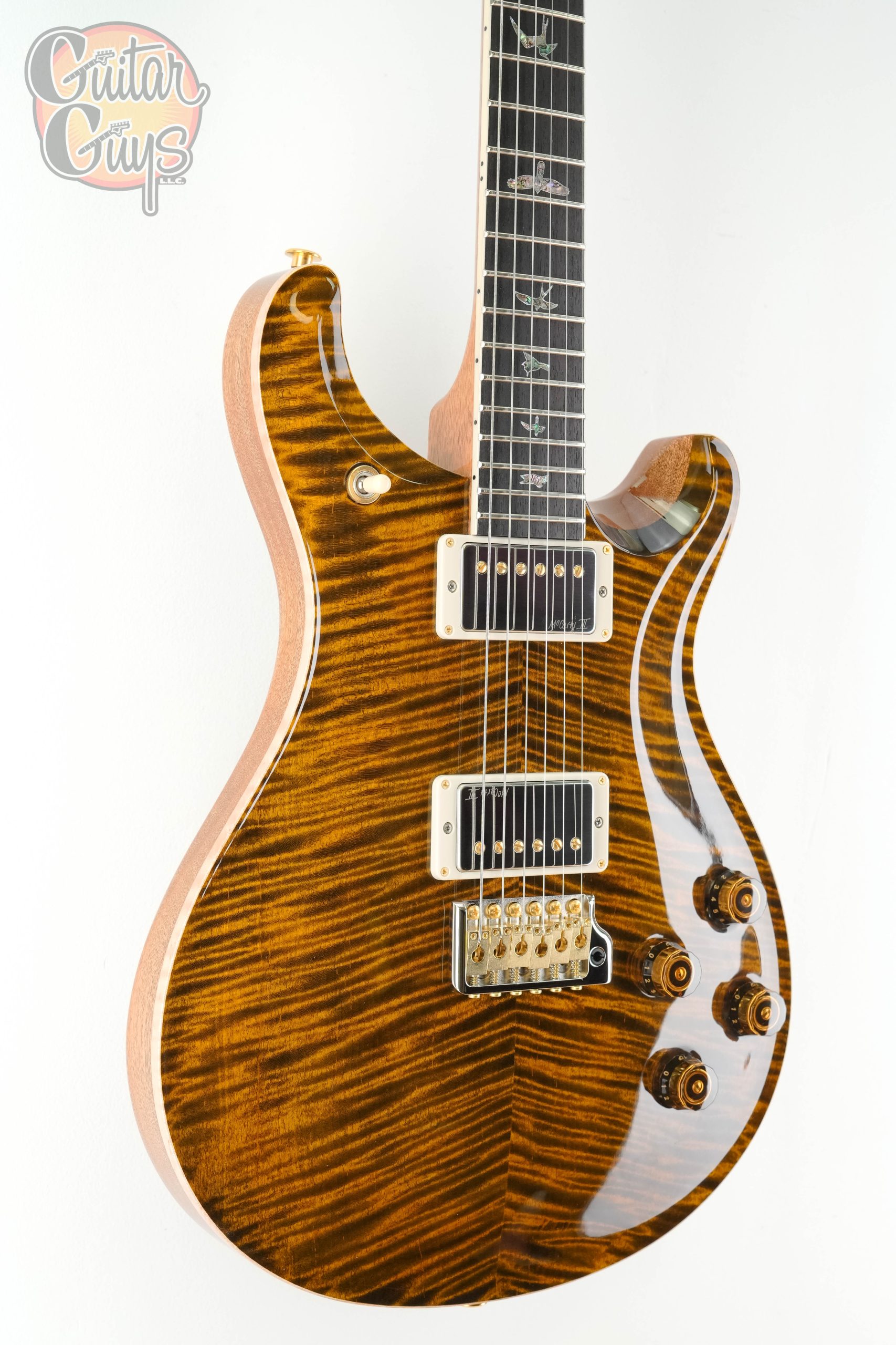 PRS Wood Library McCarty 594 Tremolo Pink Heart Tiger Eye - Image 5