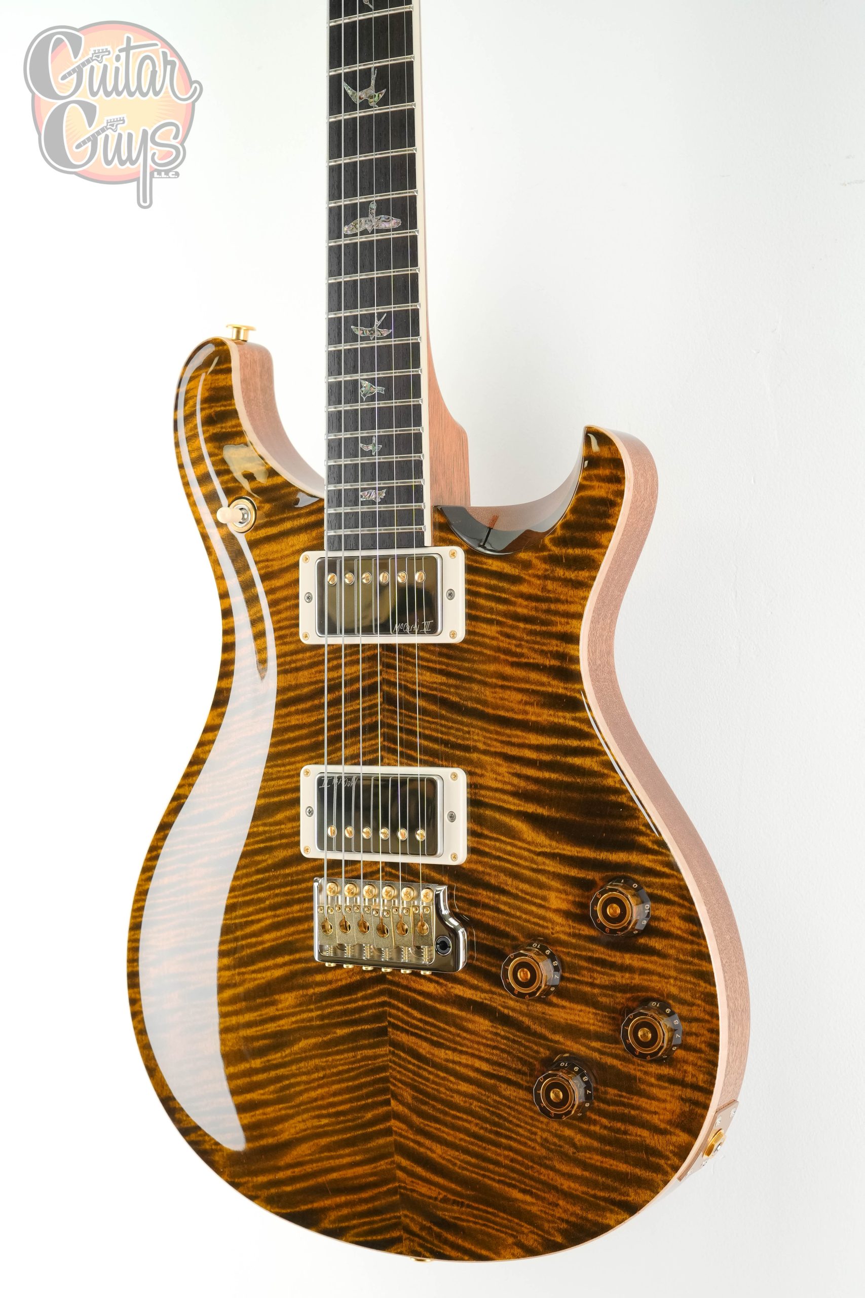 PRS Wood Library McCarty 594 Tremolo Pink Heart Tiger Eye - Image 6