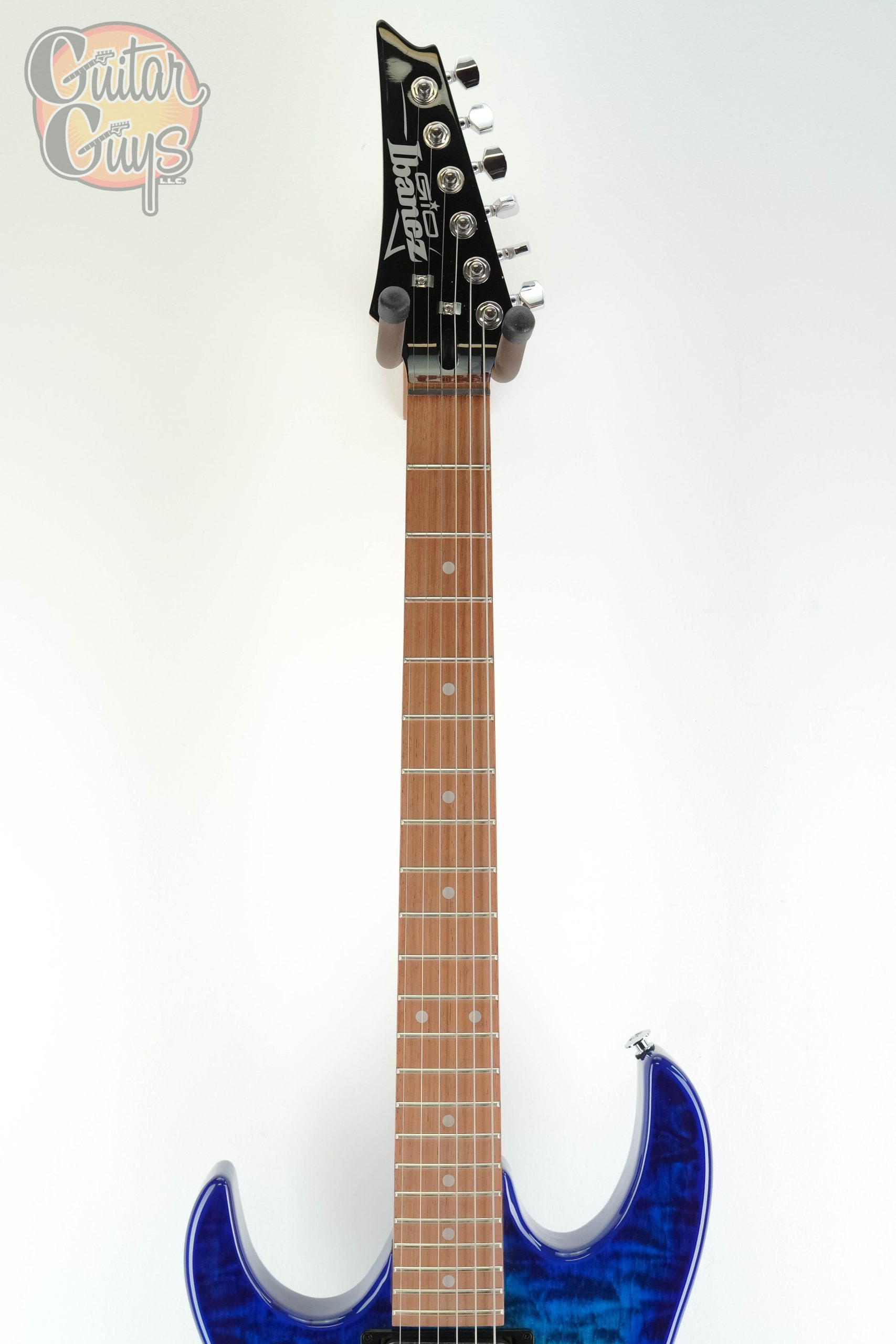 Ibanez GRX70QALTBB Left Handed Transparent Blue Burst - Image 2