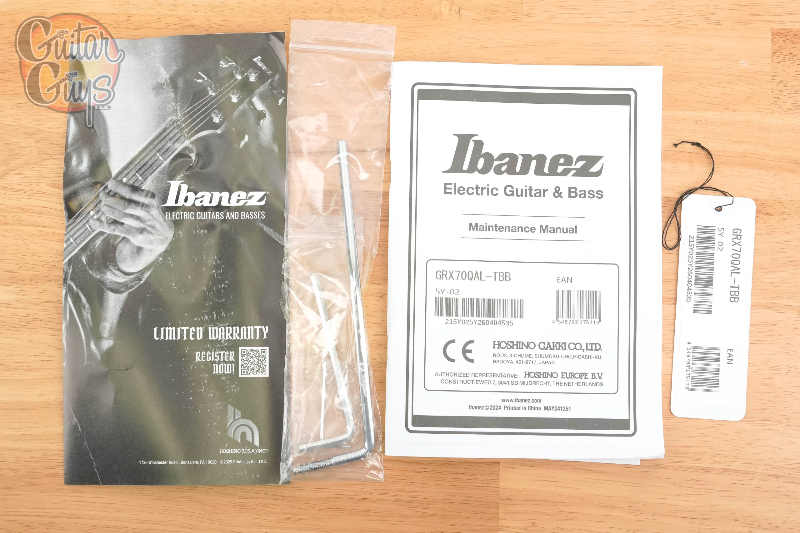 Ibanez GRX70QALTBB Left Handed Transparent Blue Burst - Image 9