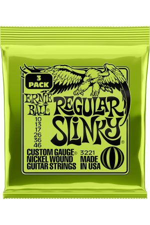 Ernie Ball 3221 Regular Slinky 10-46 3-Pack