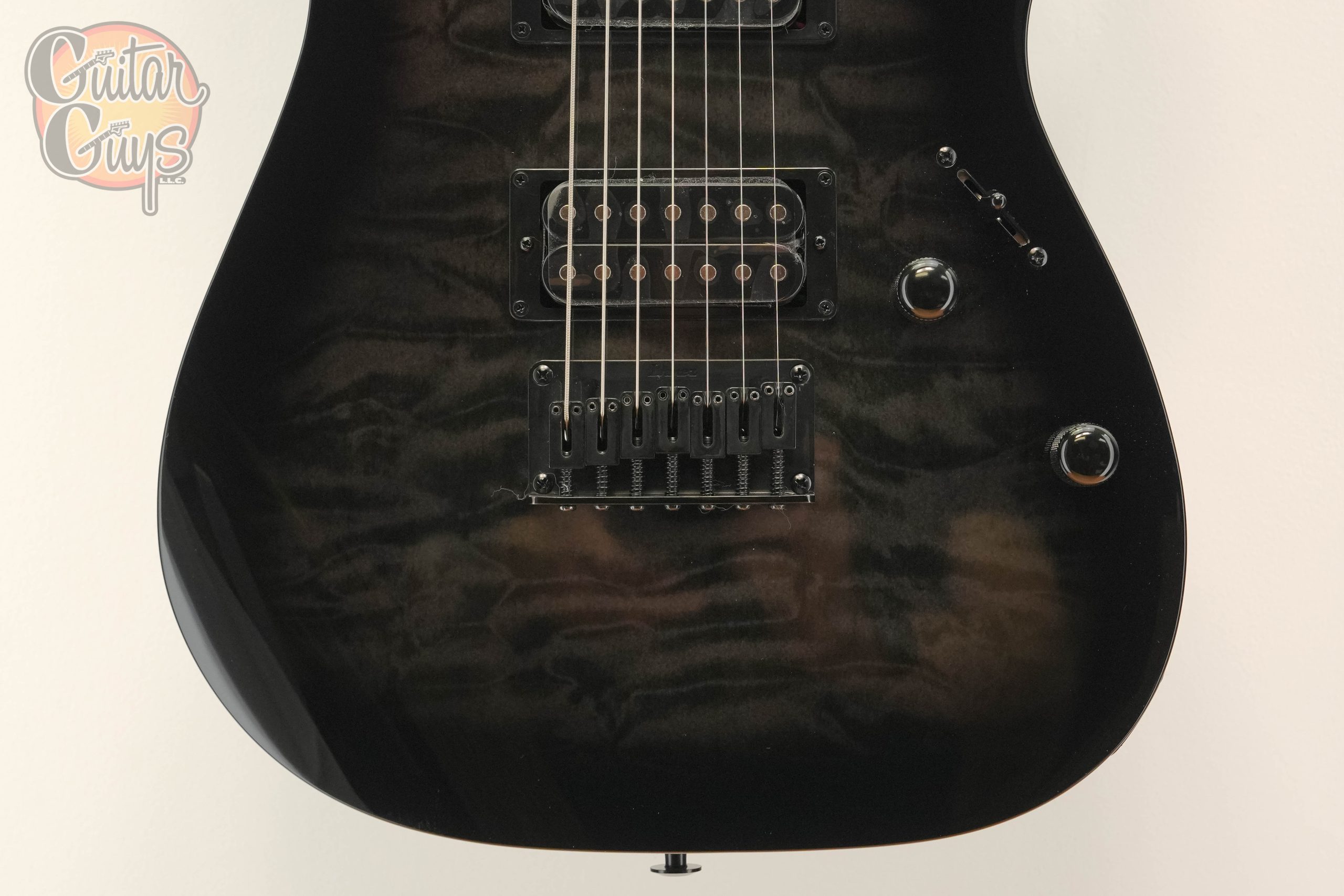 Ibanez GRG7221QA-TKS Transparent Black Sunburst - Image 3
