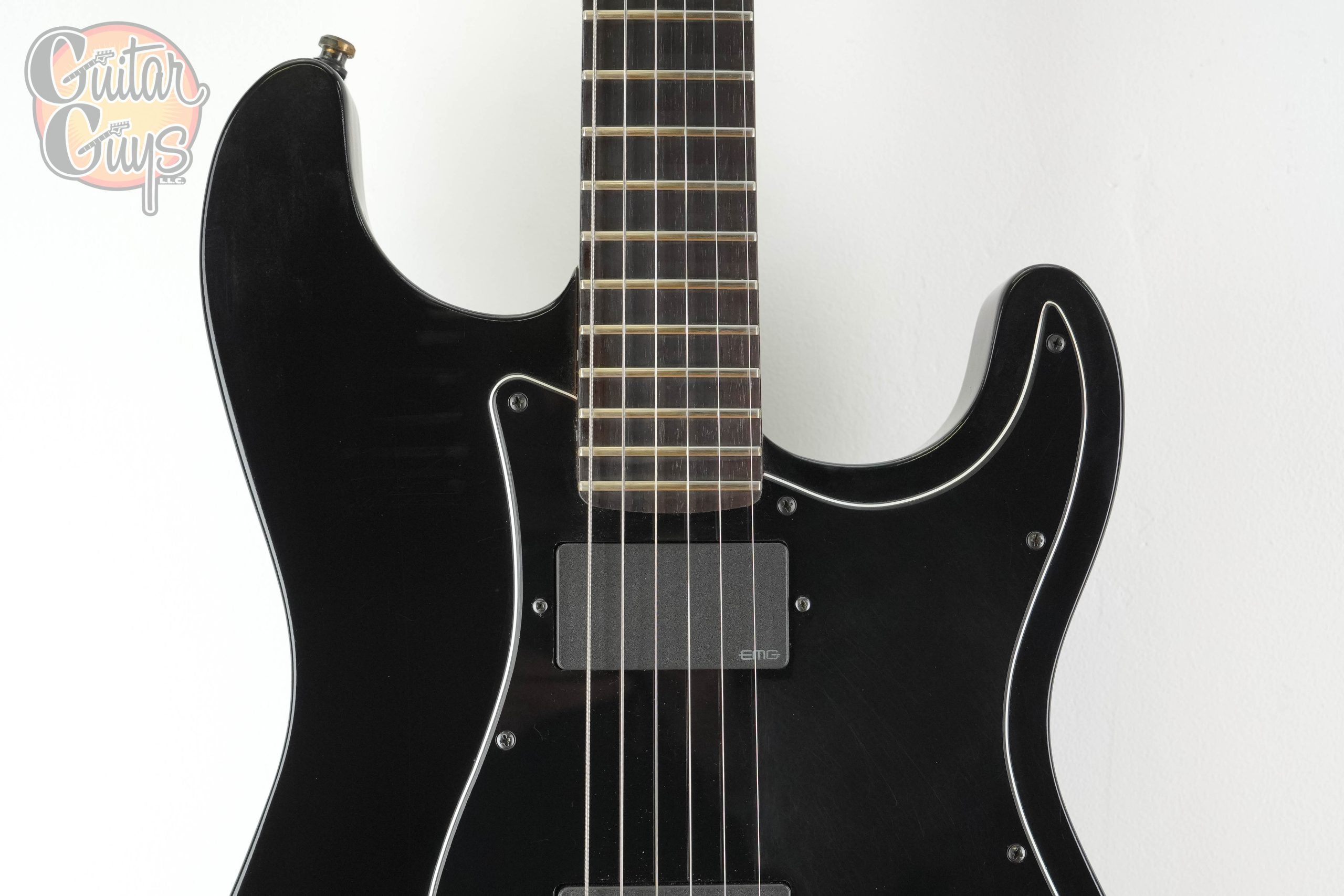 Pre-Owned Fender USA Jim Root Artist Series Signature Stratocaster Flat Black 2014 - Image 4