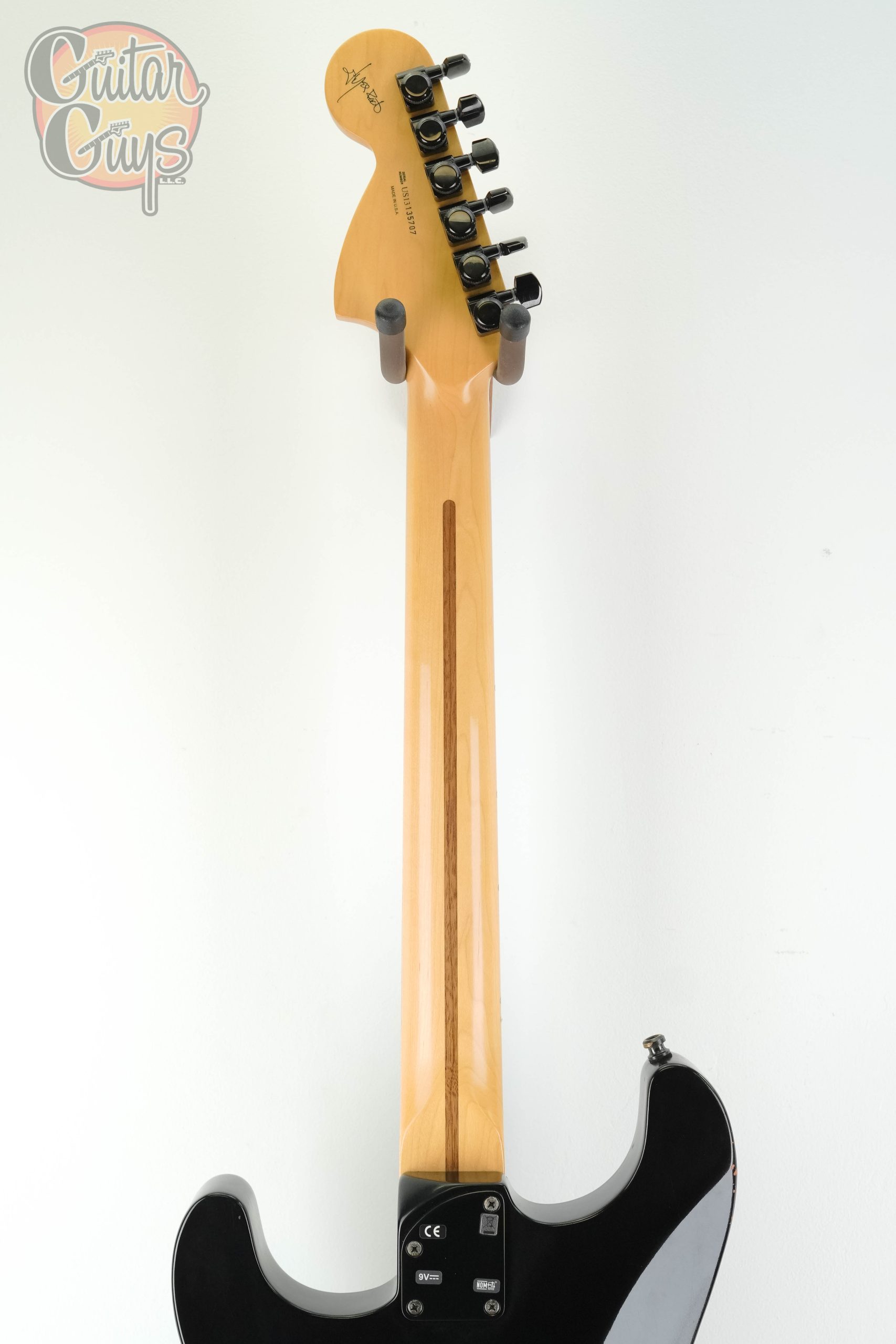 Pre-Owned Fender USA Jim Root Artist Series Signature Stratocaster Flat Black 2014 - Image 8
