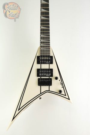 Jackson JS Series RR Minion JS1XM Snow White with Black Pin Stripes