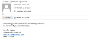 Ransomware Email Example
