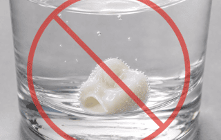 Image showing that you do not submerge your crown in alcohol