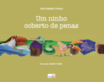 Um ninho coberto de penas
