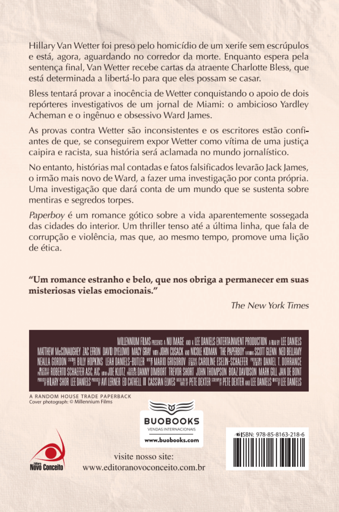 Capa do livro Papaerboy