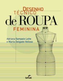 Desenho técnico de roupa feminina