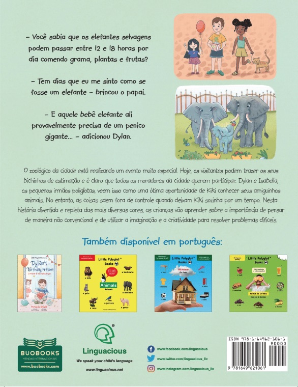 A Wild Day at the Zoo : Um Dia Maluco no Zoológico- Edição em Português (Brasil)