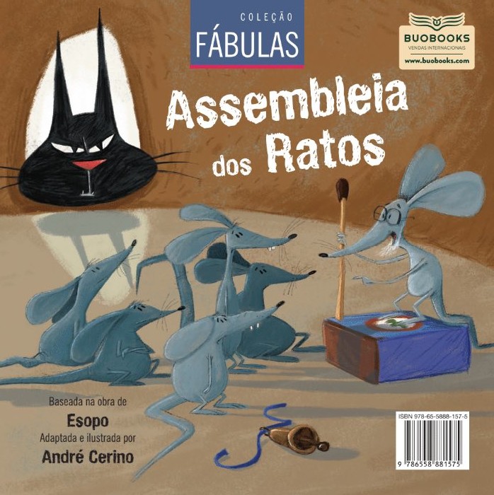 2 LIVROS EM UM- COLECAO FABULAS - A RAPOSA E AS UVAS, ASSEMBLEIA DOS RATOS.