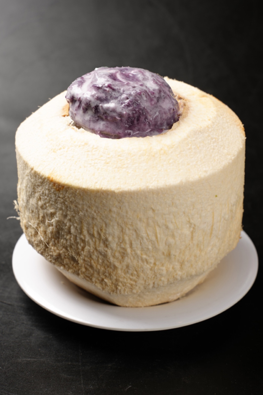 Coconut Jelly with Ube and Peach Gum — Sugar Tide Dessert