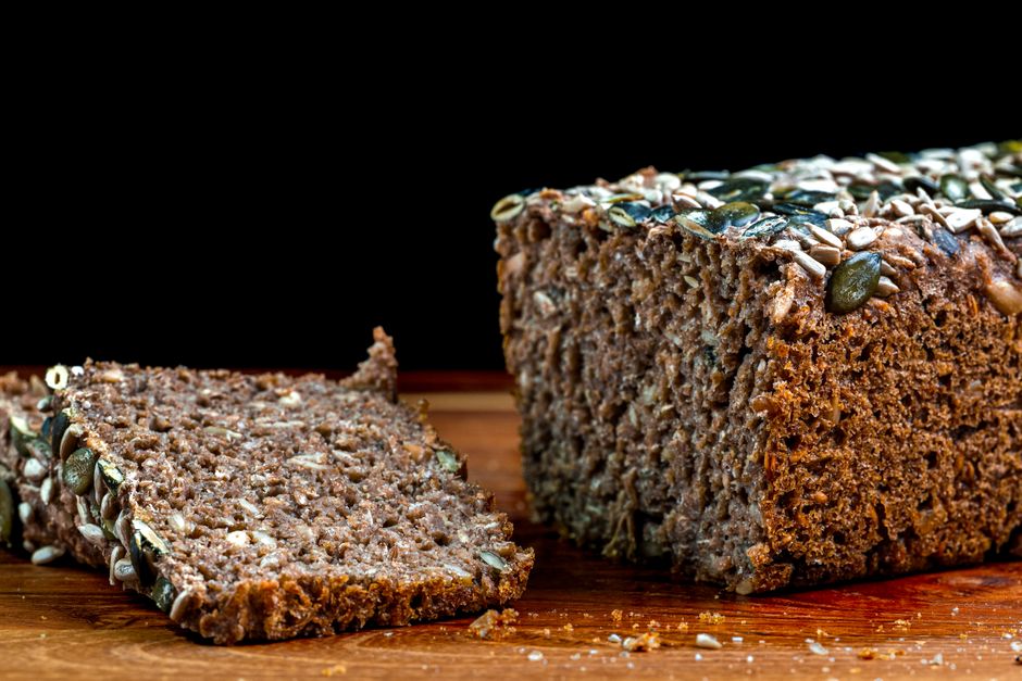 Dark Rye and Seed sourdough loaf at Flour and Salt