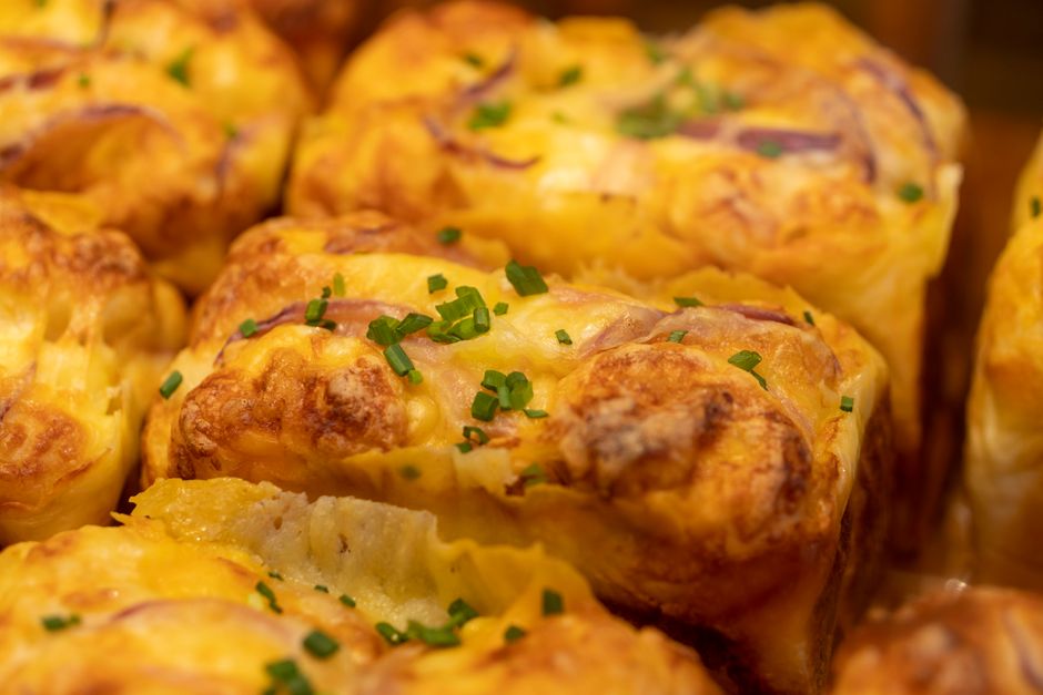 Cheddar and Chive Scone at Flour and Salt bakery