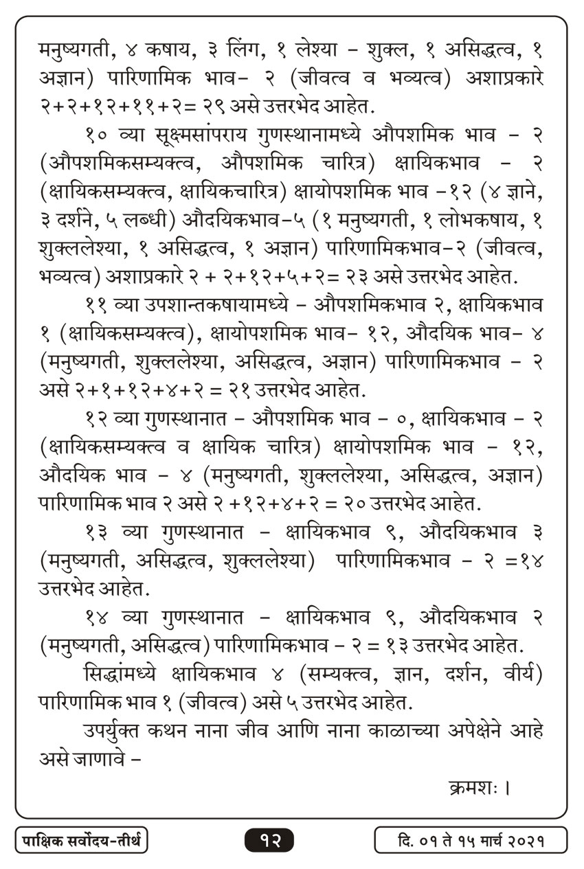 मार्च १ , २०२१ · 12