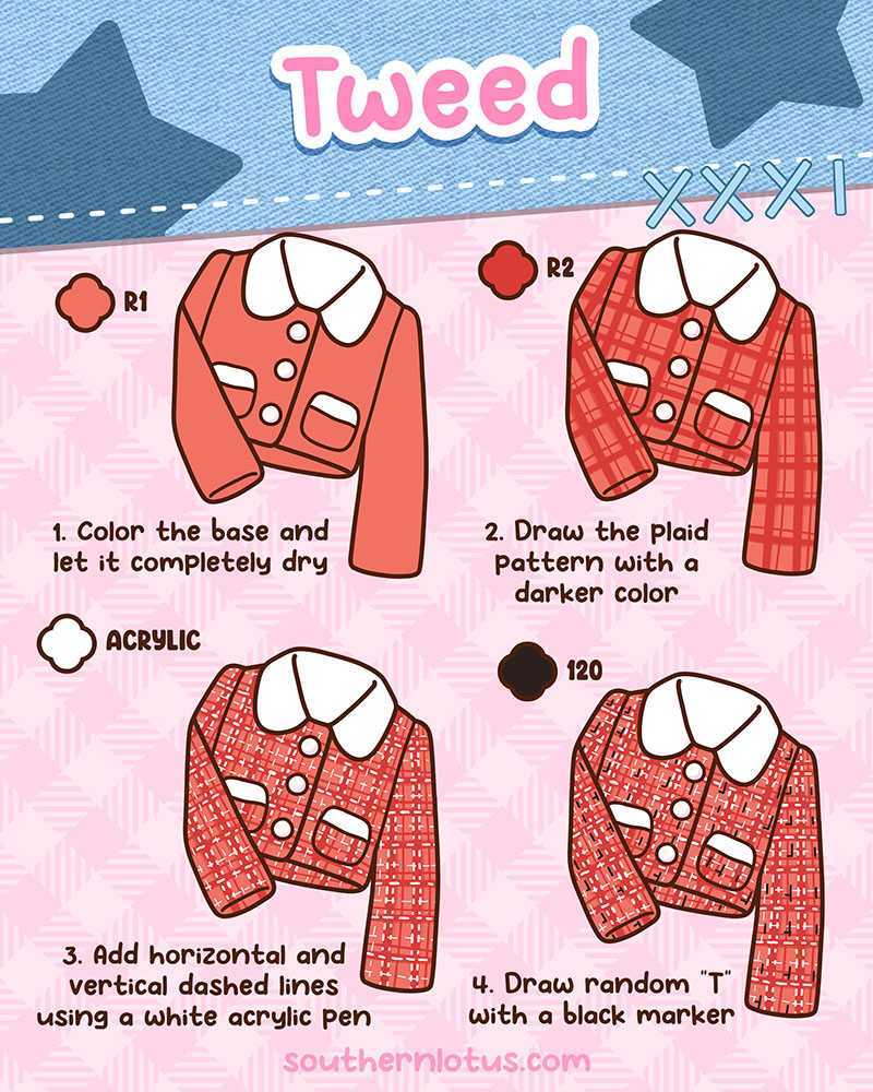 Tweed Coloring Tutorial