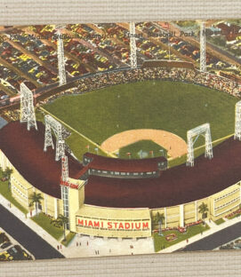 Vintage Miami Stadium Postcard
