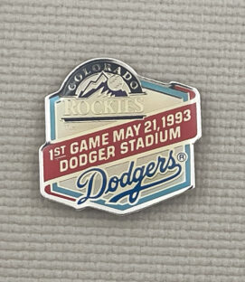 Los Angeles Dodgers vs Rockies Collector's Pin