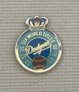 Los Angeles Dodgers Six World Titles Pin
