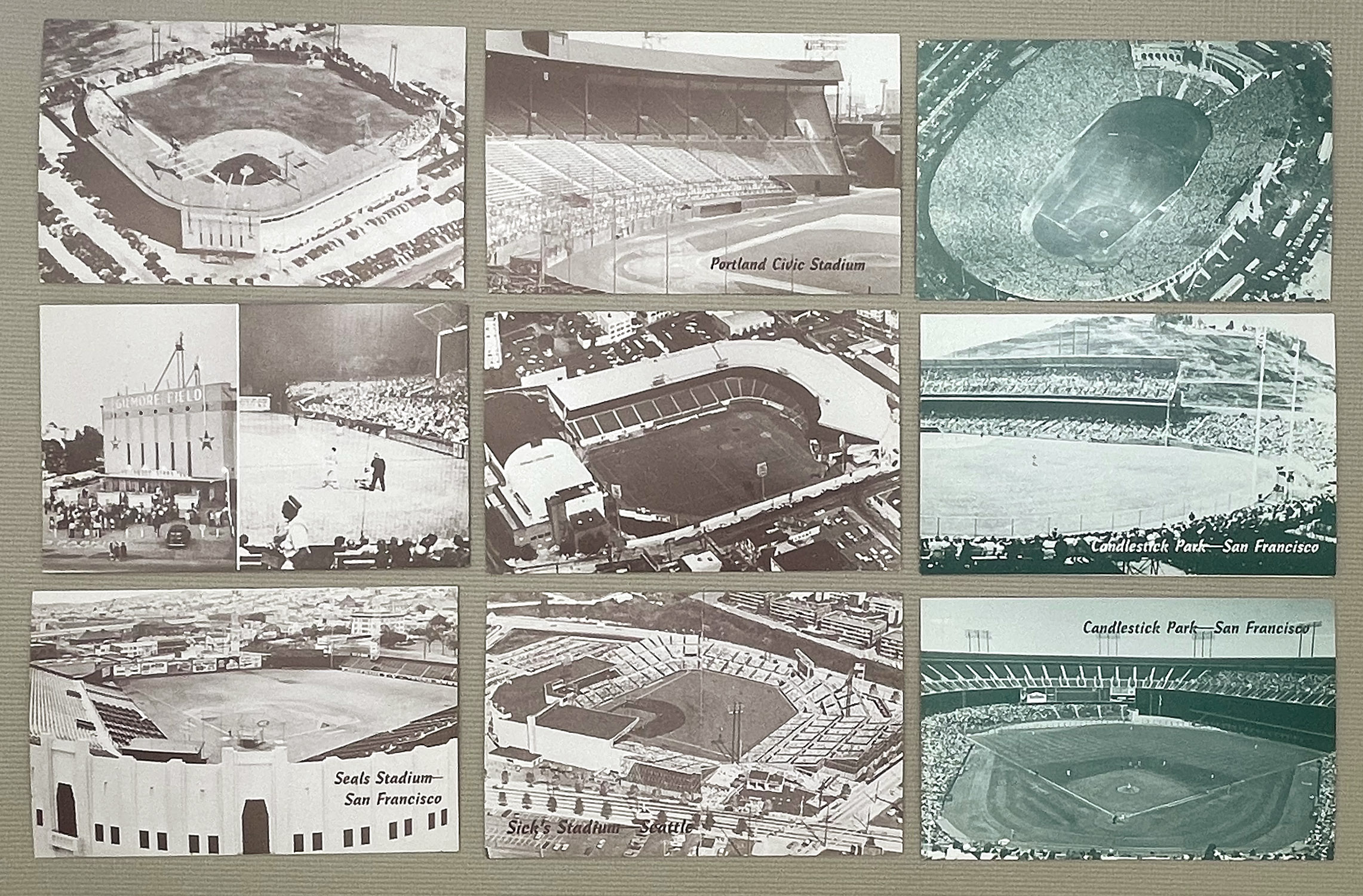 60 Years of West Coast Ballparks Postcard Set