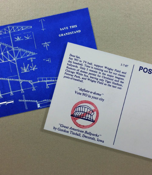 Wrigley Field Day Baseball Postcard