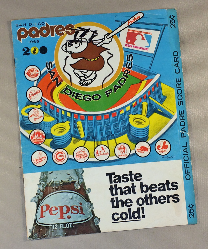 San Diego Padres 1969 Scorecard