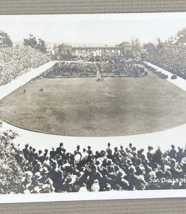 Vintage San Diego Balboa Stadium Photo Postcard