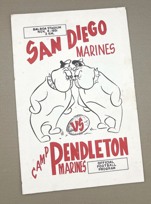 San Diego Marines 1951 Program