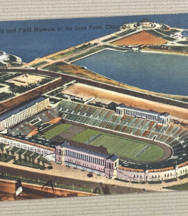 Vintage Chicago Soldier Field Postcard