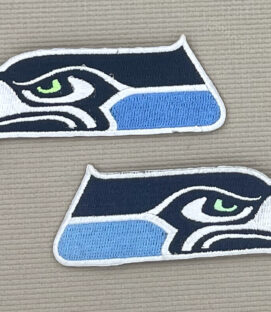 Seattle Seahawks Blue Accent Embroidered Patches