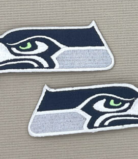 Seattle Seahawks Gray Accent Embroidered Patches