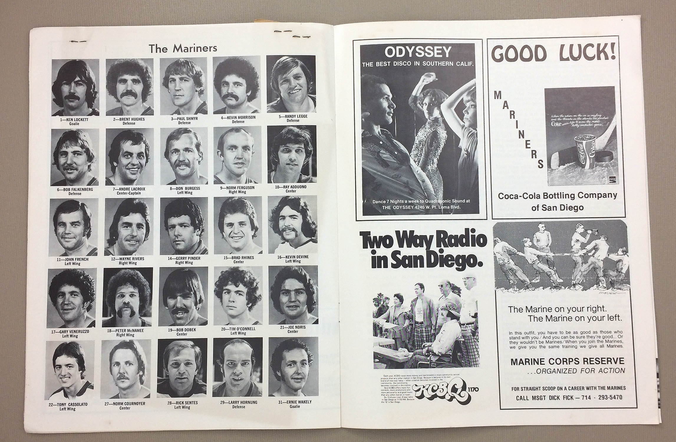 San Diego Mariners vs Quebec Nordiques