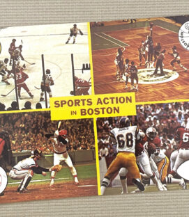 Vintage Boston Sports Postcard