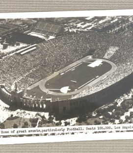 Vintage Los Angeles Memorial Coliseum Postcard