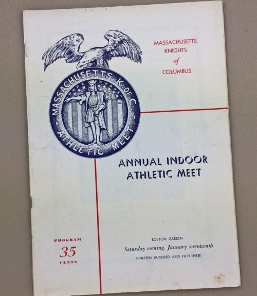 Boston Garden Track 1953 Program