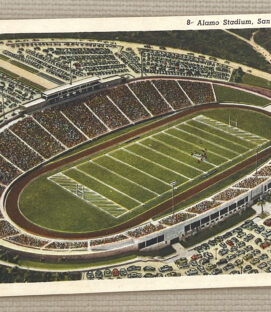 Vintage San Antonio Alamo Stadium Postcard