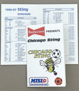 Chicago Sting 1986-87 Schedule