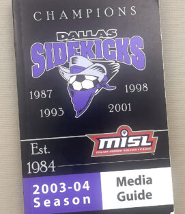 Dallas Sidekicks 2003-04 Media Guide