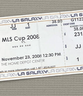 2008 MLS Cup Ticket Stub