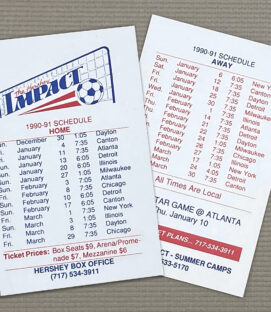 Hershey Impact 1990-91 Schedule