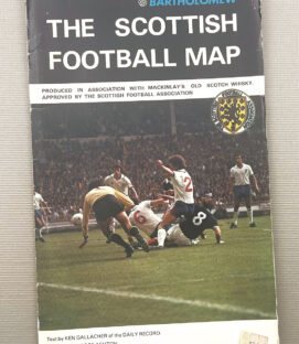 Vintage Scottish Football Map