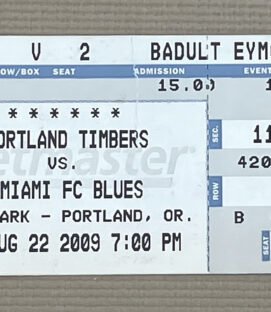 Portland Timbers Miami FC Ticket Stub