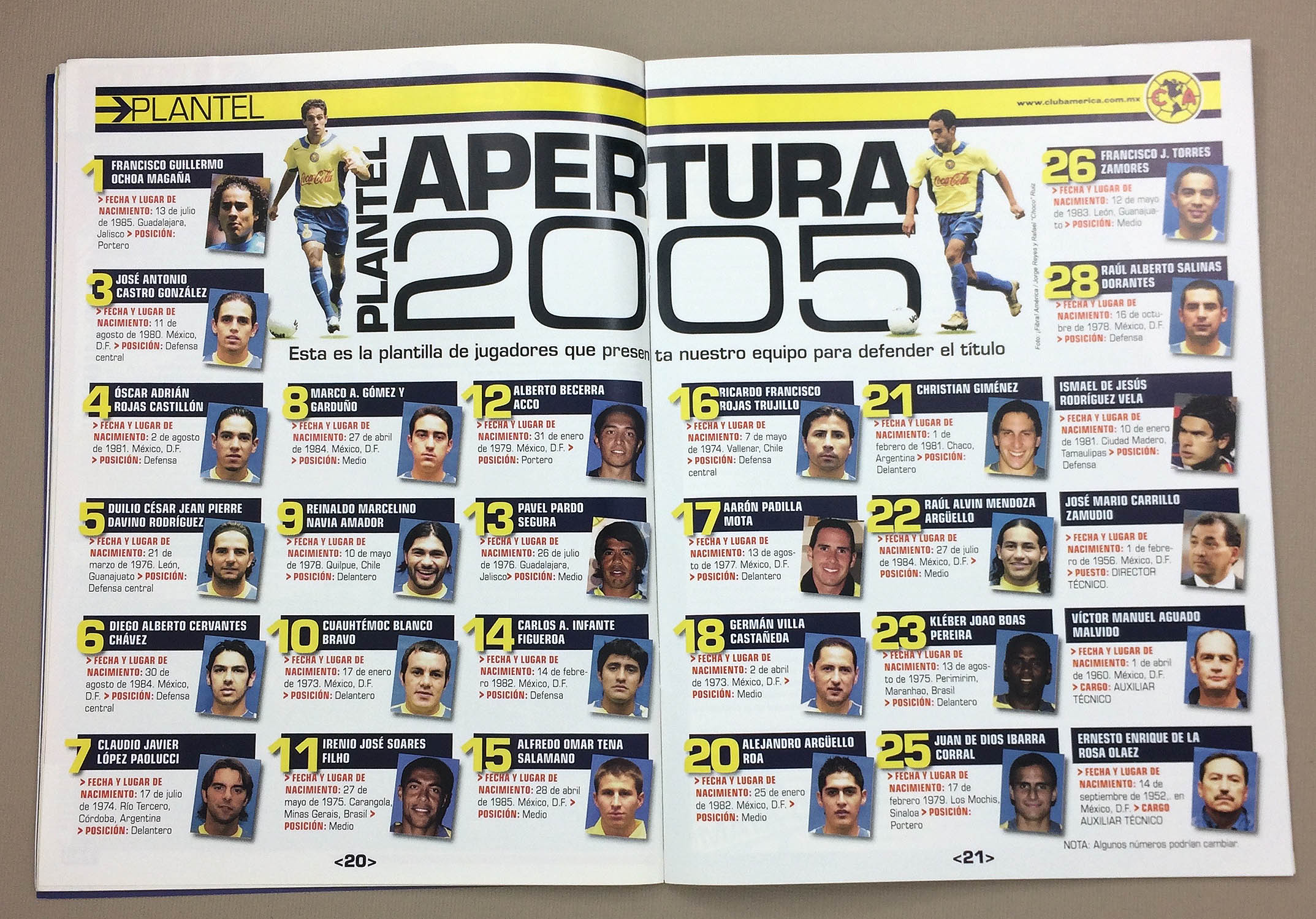 Club America Fibre August 31st 2005