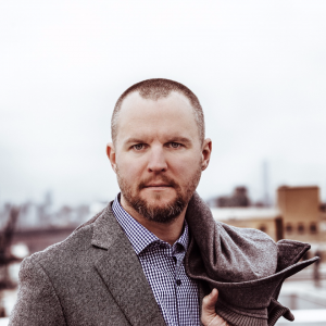 A stubble + 'stache Customer