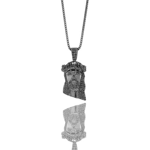 New Black Homaica Jesus Piece Pendant Necklace