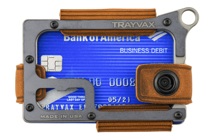 Contour Wallet | Raw Mississippi Mud | High-Quality Metal & Leather