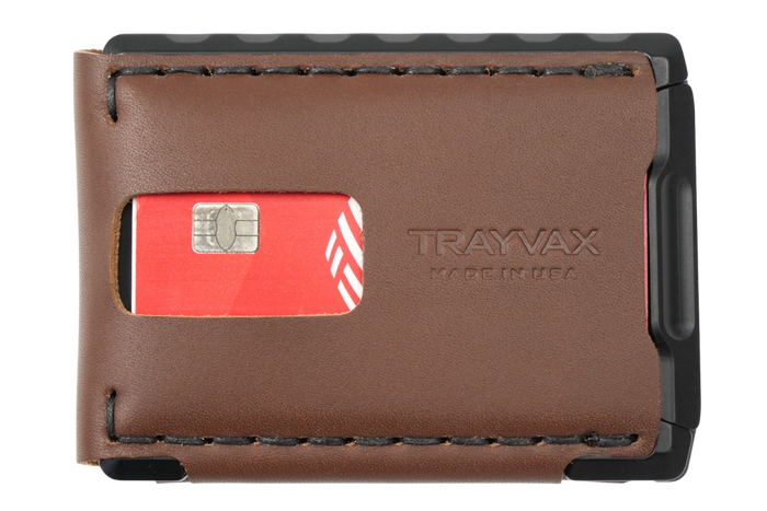★DeMAKER★ [DeMAKER] Folding walletblack Venture Billfold Wallet | Black Ano | Frontier Brown